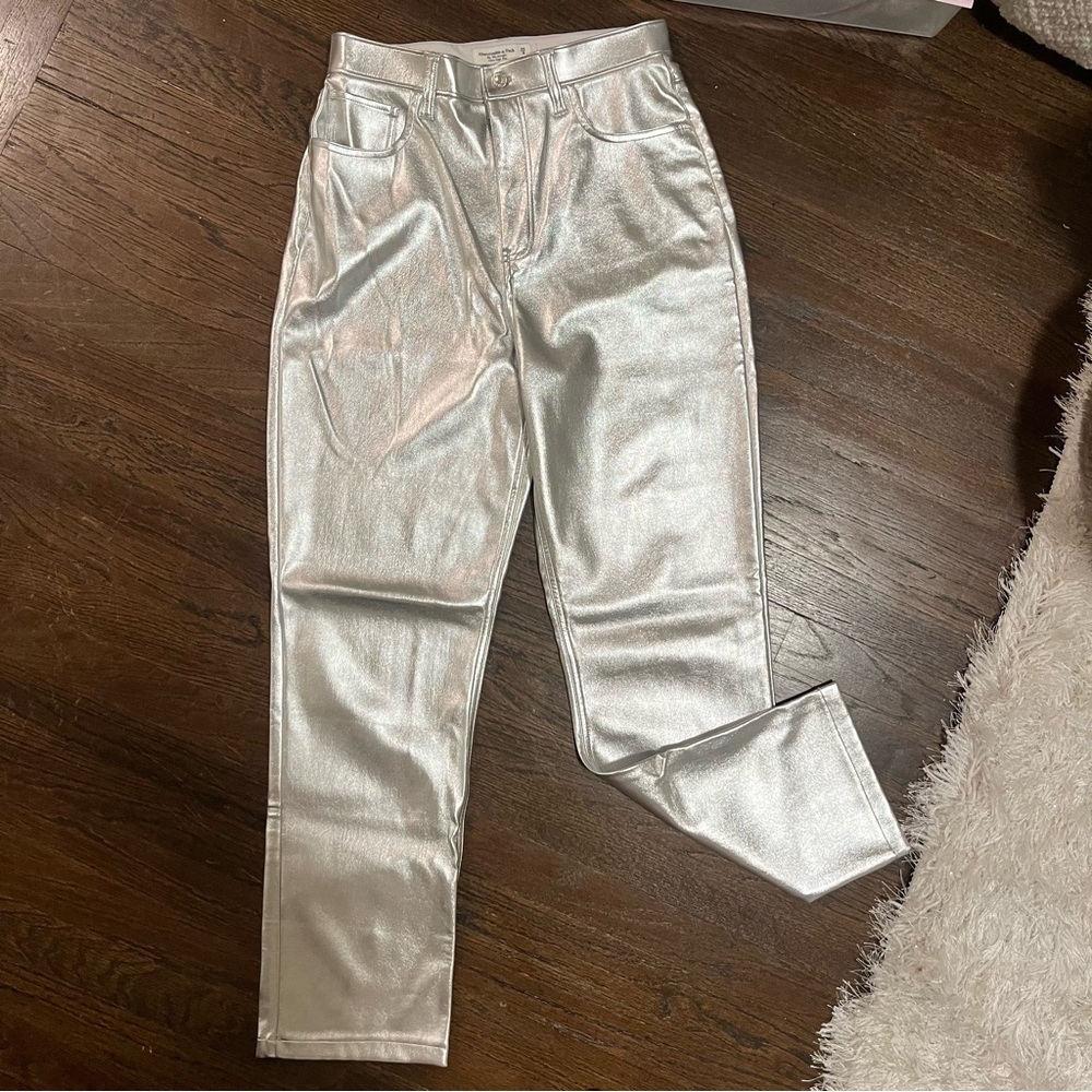 Abercrombie & Fitch Silver High Rise Jeans